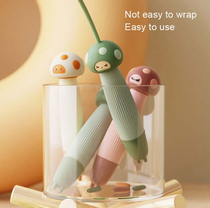 T004 Cartoon Silicone Adjustable Student Skipping Rope, Style:, Soft Bead Bamboo Rope (Brown), Soft Bead Bamboo Rope (Green), Soft Bead Bamboo Rope (Orange)