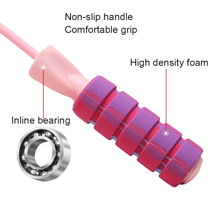 H8010 Weight Bearing Rope Skipping Fitness Equipment, PVC Rope Green, PVC Rope Pink