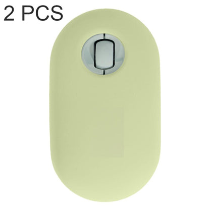 2 PCS Silicone Dustproof Wireless Mouse Protective Case For Logitech Pebble, Black, Pink, Matcha Green, Gray Blue, Transparent