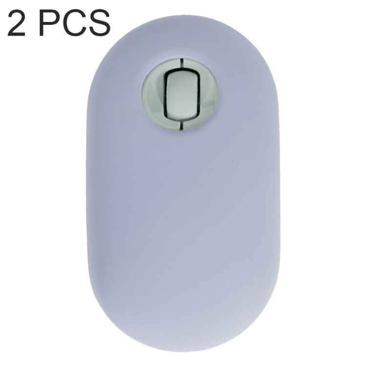 2 PCS Silicone Dustproof Wireless Mouse Protective Case For Logitech Pebble, Black, Pink, Matcha Green, Gray Blue, Transparent