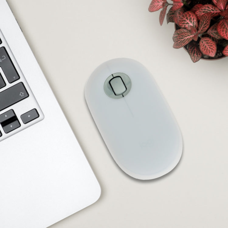 2 PCS Silicone Dustproof Wireless Mouse Protective Case For Logitech Pebble, Black, Pink, Matcha Green, Gray Blue, Transparent