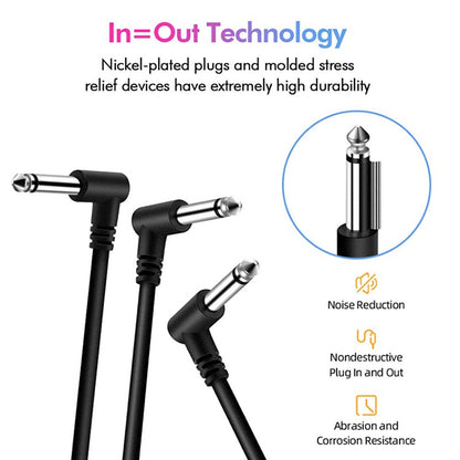 Single Block Audio Instrument Electric Guitar Effect Line, Cable Length:, 15cm, 30cm