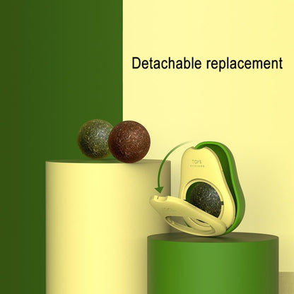 Catnip Balls And Avocado Teasing Cat Teeth Cleaning Toy, Mint Ball, Gall Fruit