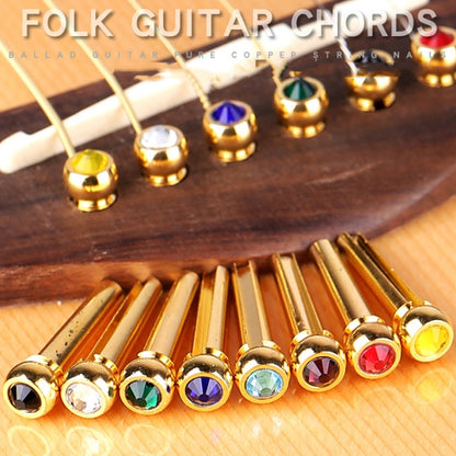 6PCS Guitar Dipping Pure Copper Citrimine Guitar Caps, Style:, Crystal Head (White), Crystal Head (Yellow), Crystal Head (Red), Crystal Head (Purple), Crystal Head (Green), Crystal Head (Black), Big Diamond (White), Big Diamond (Gold)...