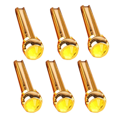 6PCS Guitar Dipping Pure Copper Citrimine Guitar Caps, Style:, Crystal Head (White), Crystal Head (Yellow), Crystal Head (Red), Crystal Head (Purple), Crystal Head (Green), Crystal Head (Black), Big Diamond (White), Big Diamond (Gold)...