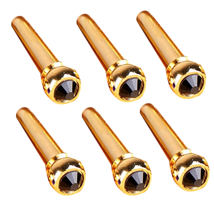 6PCS Guitar Dipping Pure Copper Citrimine Guitar Caps, Style:, Crystal Head (White), Crystal Head (Yellow), Crystal Head (Red), Crystal Head (Purple), Crystal Head (Green), Crystal Head (Black), Big Diamond (White), Big Diamond (Gold)...