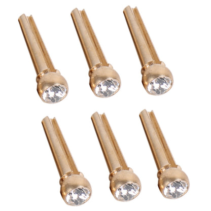 6PCS Guitar Dipping Pure Copper Citrimine Guitar Caps, Style:, Crystal Head (White), Crystal Head (Yellow), Crystal Head (Red), Crystal Head (Purple), Crystal Head (Green), Crystal Head (Black), Big Diamond (White), Big Diamond (Gold)...
