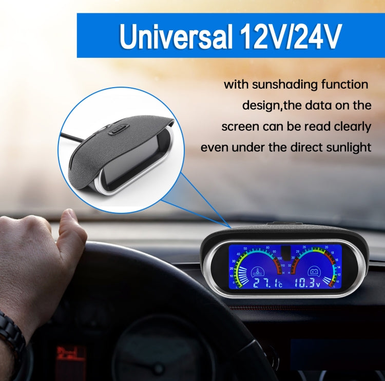 Agricultural Vehicle Car Modification Instrument, Style:, Water Temperature (10mm) With Voltage, Water Temperature (14mm) With Voltage, Water Temperature (16mm) With Voltage, Water Temperature (17mm) With Voltage, Water Temperature (21mm) With Voltage
