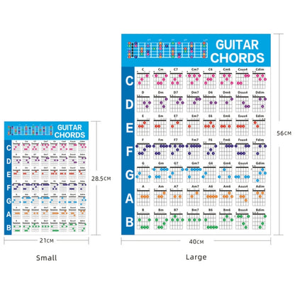 G625 Paper Chord Score Guitar Chord Fingering Exercise Chart, G625(Small), G625(Large)