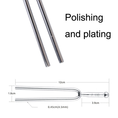 2 PCS Resonant Standard Teaching Sound Fork Stainless Steel Violin Instrument Music Sound Fork, Silver