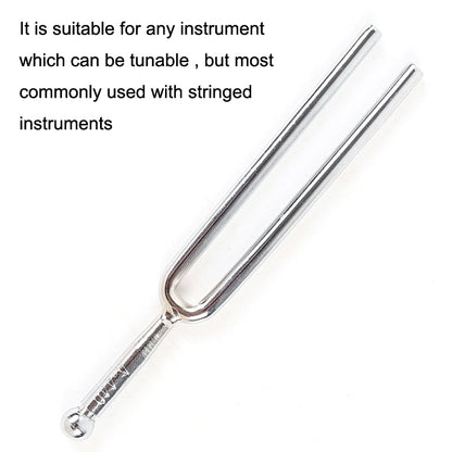 2 PCS Resonant Standard Teaching Sound Fork Stainless Steel Violin Instrument Music Sound Fork, Silver