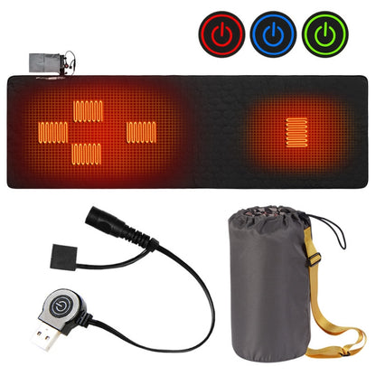 Winter Outdoor Camping Smart Portable Heating Sleeping Pad, 198x61cm Orange, 198x61cm Black, 198x61cm Gray