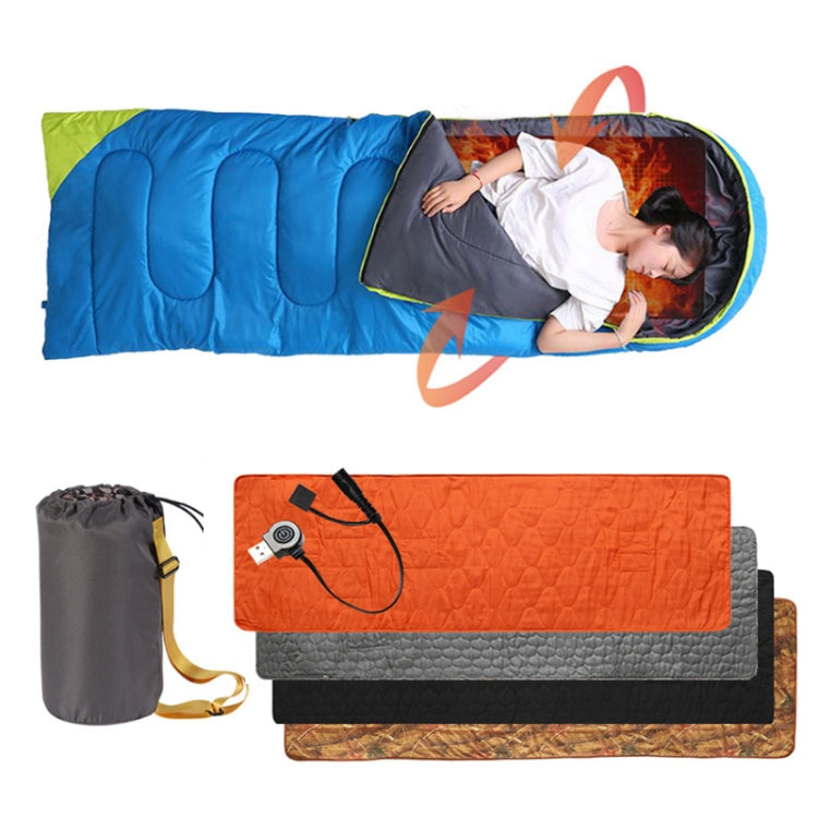 Winter Outdoor Camping Smart Portable Heating Sleeping Pad, 198x61cm Orange, 198x61cm Black, 198x61cm Gray