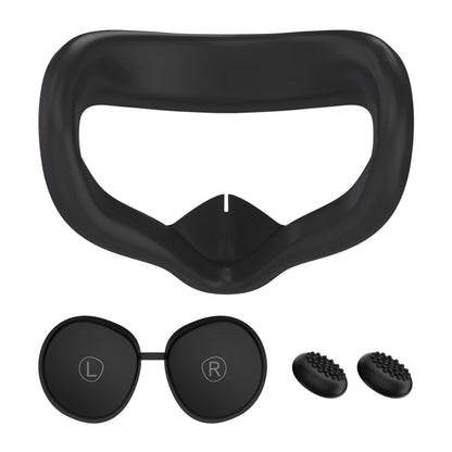 VR Silicone Eye Mask+Lens Protective Cover+Joystick Hat, For Meta Quest 2, Eye Mask+Lens Protective Cover+Joystick Hat (Black), Eye Mask+Lens Protective Cover+Joystick Hat (White), Eye Mask+Lens Protective Cover+Joystick Hat (Gray)                     ...