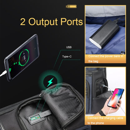 Bopai 61-121981 Multifunctional Anti-theft Laptop Business Backpack with USB Charging Hole