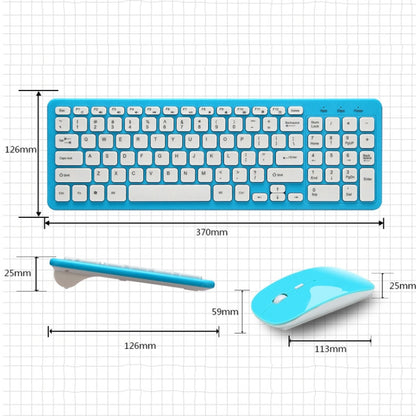 MLD-568 Office Gaming Mute Wireless Mouse Keyboard Set, MLD-568 Blue, MLD-568 Pink, MLD-568 Black, MLD-568 White