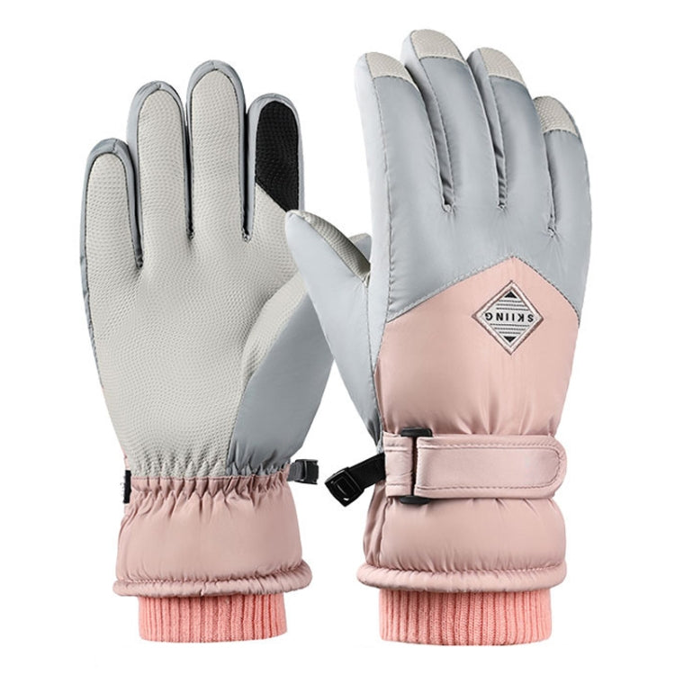 1 Pair Winter Fleece Thickened Warm And Windproof Outdoor Riding Motorcycle Gloves, Free Code