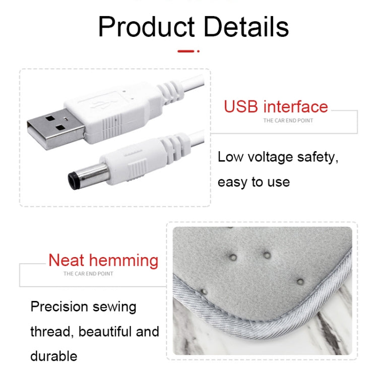 11696 5V USB Plug-in Car Timing Heating Seat Cushion, Heating Seat Cushion