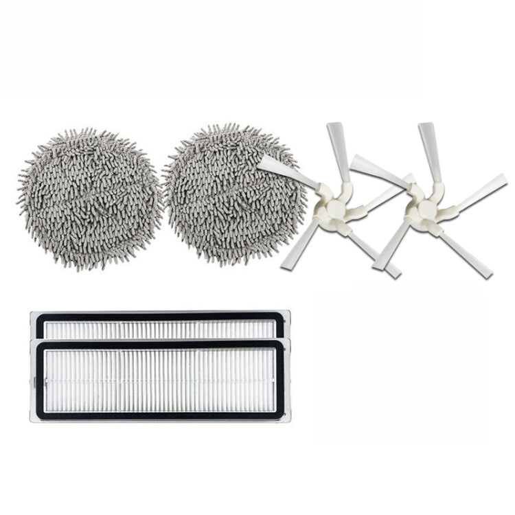 For Xiaomi Mijia Disposable Sweeper Pro Replacement Accessories,Spec:, Roller Brush, Rag, 2pcs Filter, 2 pcs Side Brush, Kit