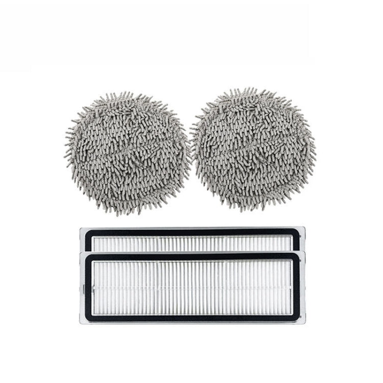 For Xiaomi Mijia Disposable Sweeper Pro Replacement Accessories,Spec:, Roller Brush, Rag, 2pcs Filter, 2 pcs Side Brush, Kit