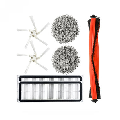 For Xiaomi Mijia Disposable Sweeper Pro Replacement Accessories,Spec:, Roller Brush, Rag, 2pcs Filter, 2 pcs Side Brush, Kit