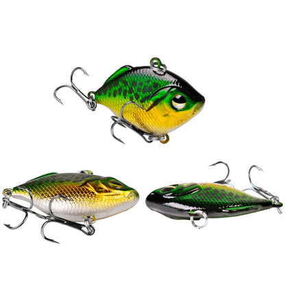 3 PCS PROBEROS DW1044 4.5cm/8.5g Lure Fake Bait Iconic Plastic VIB Hard Bait, DW1044 C, DW1044 D, DW1044 E, DW1044 F, DW1044 G, DW1044 H, DW1044 A, DW1044 B