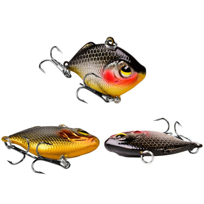3 PCS PROBEROS DW1044 4.5cm/8.5g Lure Fake Bait Iconic Plastic VIB Hard Bait, DW1044 C, DW1044 D, DW1044 E, DW1044 F, DW1044 G, DW1044 H, DW1044 A, DW1044 B
