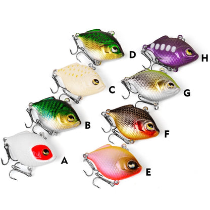 3 PCS PROBEROS DW1044 4.5cm/8.5g Lure Fake Bait Iconic Plastic VIB Hard Bait, DW1044 C, DW1044 D, DW1044 E, DW1044 F, DW1044 G, DW1044 H, DW1044 A, DW1044 B