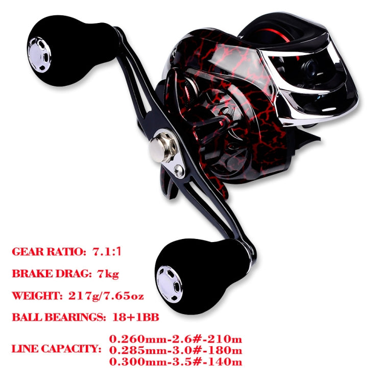 PROBEROS Metal Drop Wheel 18+1 Axis Axis Asian Fish Wheel, DW121R Right Hand, DW121L Left Hand