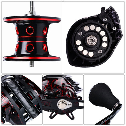 PROBEROS Metal Drop Wheel 18+1 Axis Axis Asian Fish Wheel, DW121R Right Hand, DW121L Left Hand