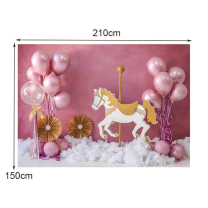 2.1m X 1.5m Birthday Party Shooting 3D Printed Background Cloth