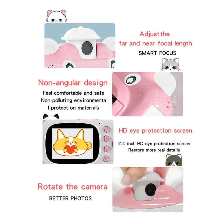 KX01-1 Smart Photo and Video Color Digital Kids Camera without Memory Card, KX01-1 (Pink+White), KX01-1 (Blue+White), KX01-1 (Green+White), KX01-1 (Blue+Yellow)