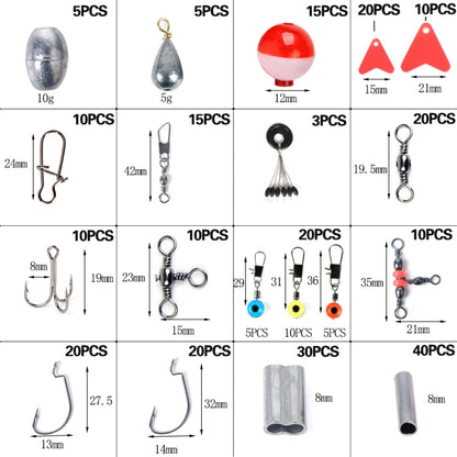 263 PCS / Set T0196 Fishing Small Accessories Ball Shaped Floating Rock Fishing Gear, 263 PCS / Set T0196