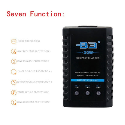 B3 20W Model Fixed Wing Drone Lithium Battery Charger, B3 US Plug, B3 EU Plug