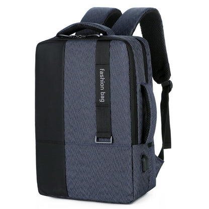 140 Large-capacity Business Commuter Laptop Backpack with USB Charging Interface, Red, Blue, Black, Grey