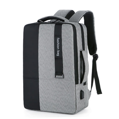 140 Large-capacity Business Commuter Laptop Backpack with USB Charging Interface, Red, Blue, Black, Grey