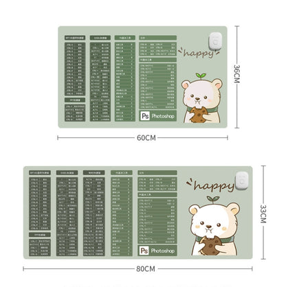 Intelligent Timing Heating Waterproof Warm Mouse Pad CN Plug, Size:, 60x36cm, 80x33cm