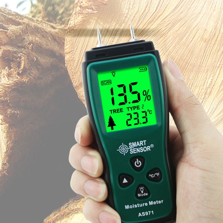 Smart Sensor AS971 Moisture Content Tester For Wood Furniture Making