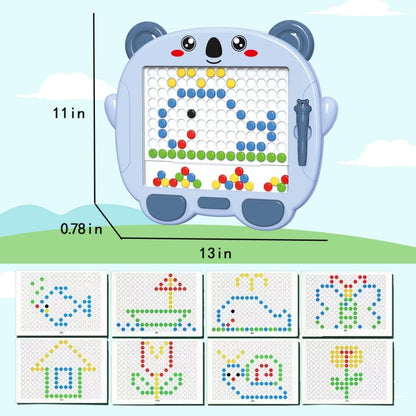 80 Beads Kids Magnetic Drawing Board Big Chess Children Creative Toys, 80 Beads Koala, 80 Beads Panda, 80 Beads Bear, 80 Beads Frog
