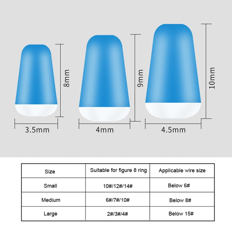 200 PCS DWF01 Silicone Main Line 8 Character Ring Anti-tangle Beans, Size:, Small 8mm, Medium 9mm, Large 10mm