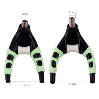 Detachable Luminous Claw Turret Bracket Head Fishing Rod Head Bracket Accessories, Size: Large, 5 PCS Small, Large