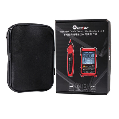Rechargeable Adjustable Network Cable Tester Wire Tracker POE Cable Tester, ET618 (Red), ET616 (Red)