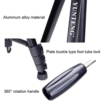 YUNTENG VCT-668RM Portable SLR Camera Tripod Mobile Phone Live Broadcast Support, YUNTENG VCT-668RM