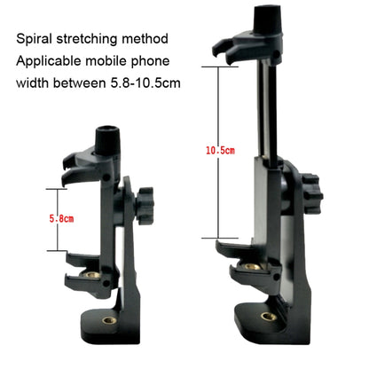 YUNTENG Tripod PTZ Adapter Aelfie Rod Live Broadcast Bracket Fixing Clip, YUNTENG Fixing Clip
