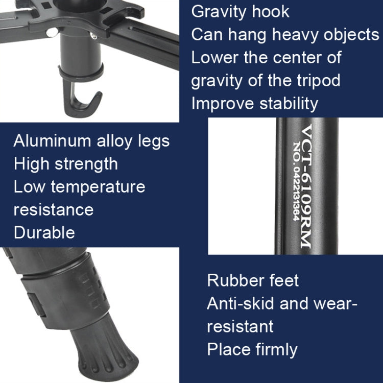 YUNTENG 6108 Camera Tripod With Mobile Phone Bluetooth Remote Control, YUNTENG 6108