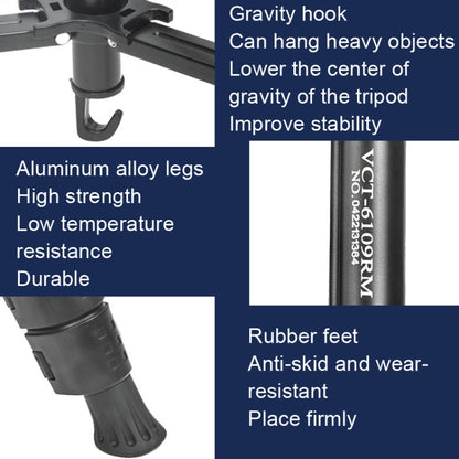 YUNTENG 6108 Camera Tripod With Mobile Phone Bluetooth Remote Control, YUNTENG 6108