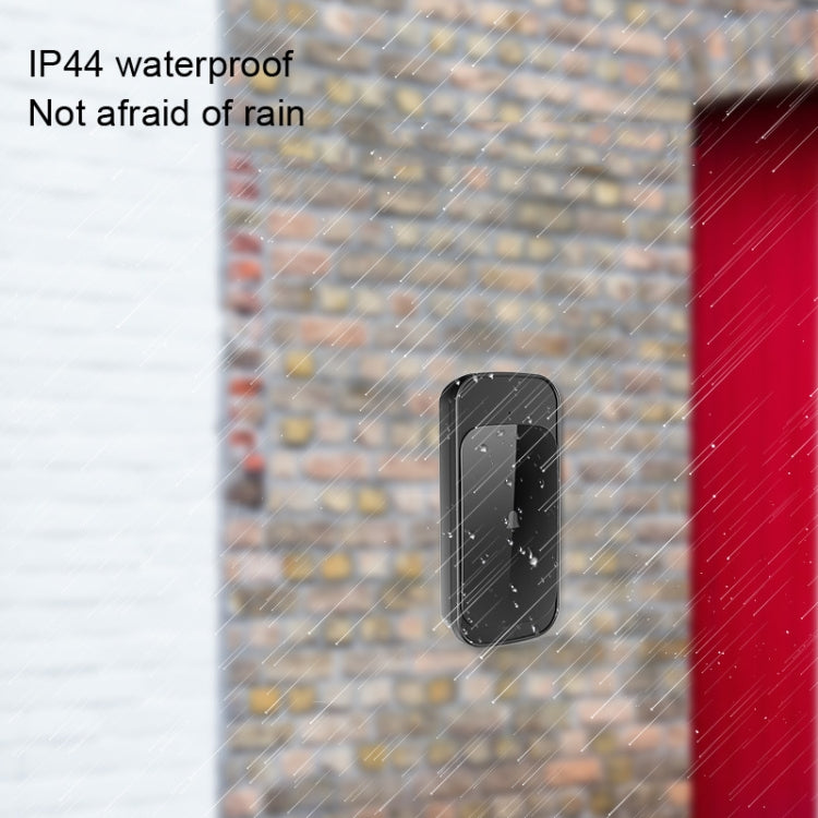 C03 1 For 1 Home Wireless Waterproof Touch Sensor Doorbell, C03 EU Plug Black, C03 UK Plug Black, C03 UK Plug White, C03 EU Plug White, C03 US Plug Black, C03 US Plug White
