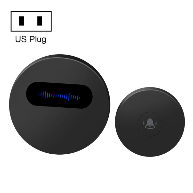 T10-1 1 For 1 Lighting Self-Power Generation Wireless Intelligent Anti -Rainwater Doorbell, T10-1 US Plug White, T10-1 US Plug Black, T10-1 UK Plug White, T10-1 UK Plug Black, T10-1 EU Plug White, T10-1 EU Plug Black