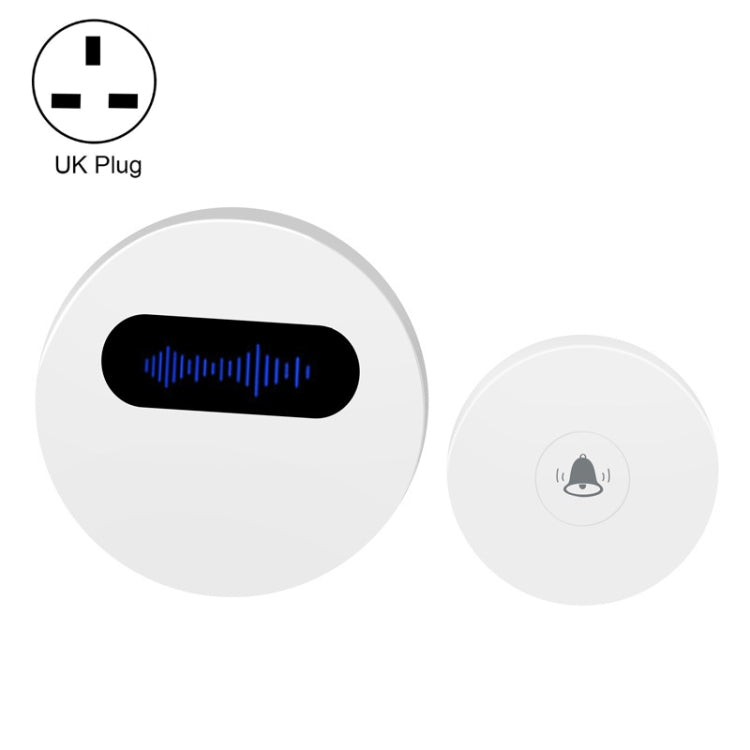 T10-1 1 For 1 Lighting Self-Power Generation Wireless Intelligent Anti -Rainwater Doorbell, T10-1 US Plug White, T10-1 US Plug Black, T10-1 UK Plug White, T10-1 UK Plug Black, T10-1 EU Plug White, T10-1 EU Plug Black