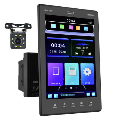 9520C Double Spindle 9.5 Inch Vertical Screen Car MP5 Player, Style:, Standard, Standard+4 Light Camera, Standard+8 Light Camera, Standard+12 Light Camera, Standard+AHD Light Camera